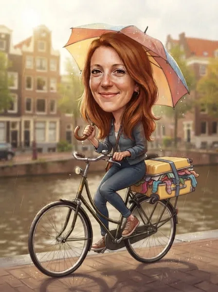 La caricatura di Laura