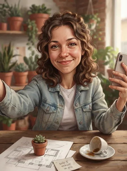 La caricatura di Martina